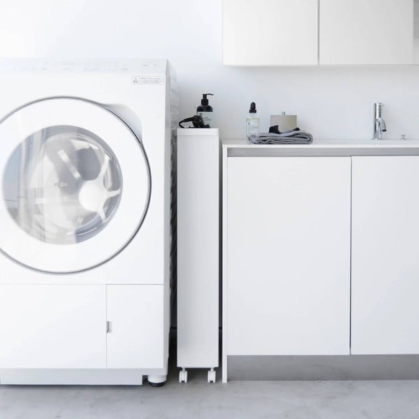 Matēti balts tērauda vannas istabas plaukts 48x80,5 cm Tower – YAMAZAKI-image-3