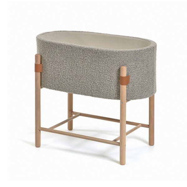 Pelēka zīdaiņu gultiņa Kave Home Adara