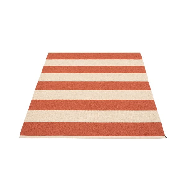 Ķieģeļu sarkans/krēmkrāsas iekštelpu un āra paklājs 140x180 cm Bob Brick – Pappelina