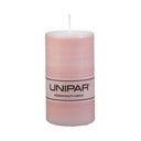 Rozā svece Unipar Finelines, degšanas laiks 40 stundas