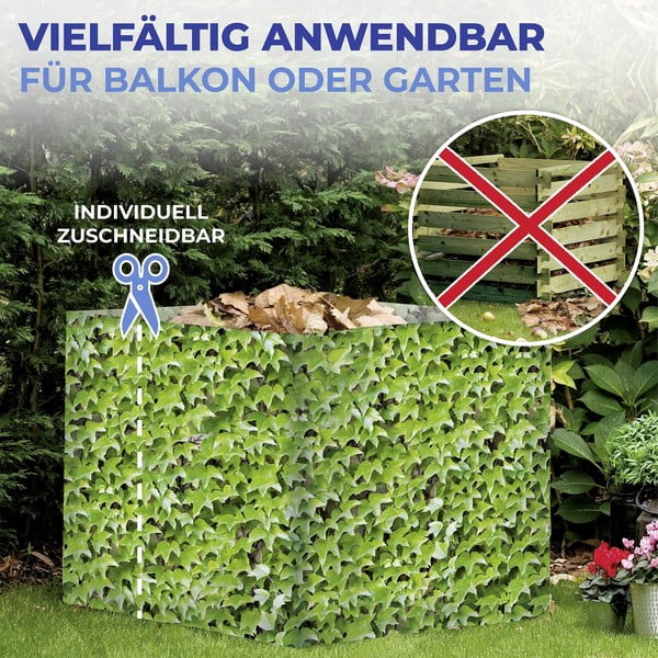 Zaļš plastmasas balkona aizslietnis 500x85 cm Wilder Wein – Maximex-image-1