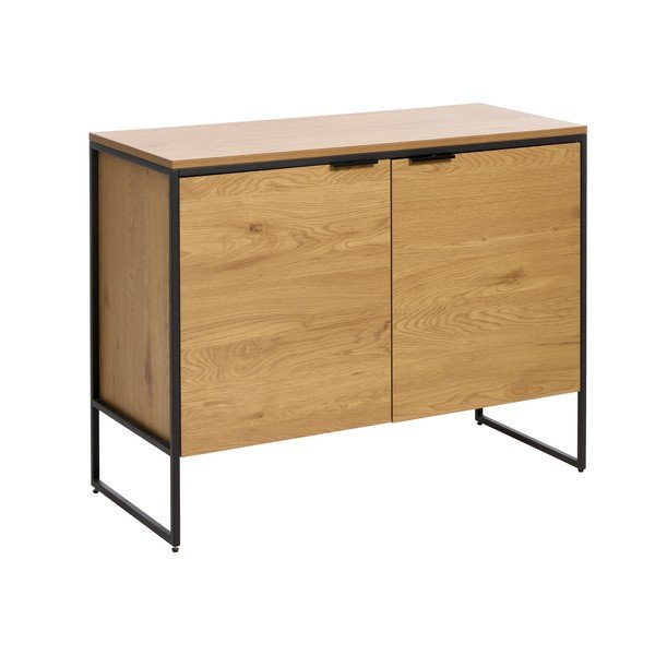 Dabīga toņa kumode ar ozolkoka imitāciju 104,5x80x45 cm Cesura – Unique Furniture-image-2