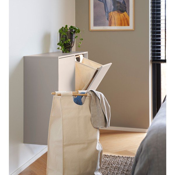 Gaiši pelēks sienas veļas grozs Laundry Box – ReCollector-image-3