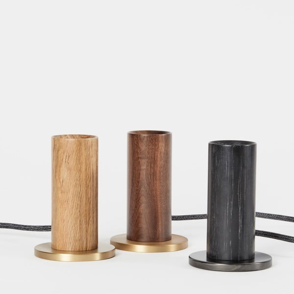 Melna galda lampa (augstums 12,5 cm) Knuckle – tala-image-2