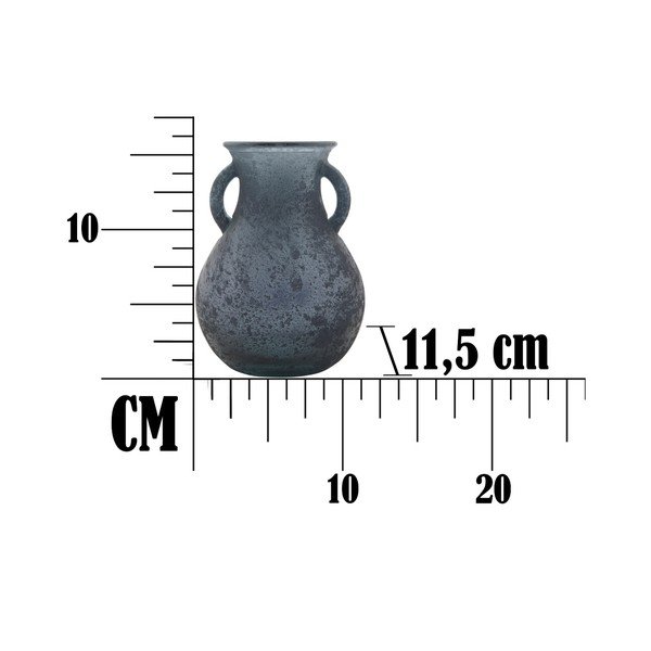 Zila pārstrādāta stikla vāze Mauro Ferretti Anfora, ⌀ 11,5 cm-image-1