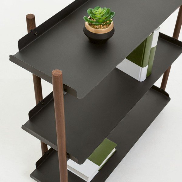 Mazs melns plaukts Kave Home Magal-image-1