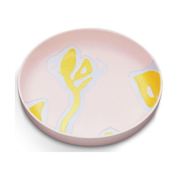 Rozā keramikas šķīvis Kähler Design Fiora, ⌀ 28 cm