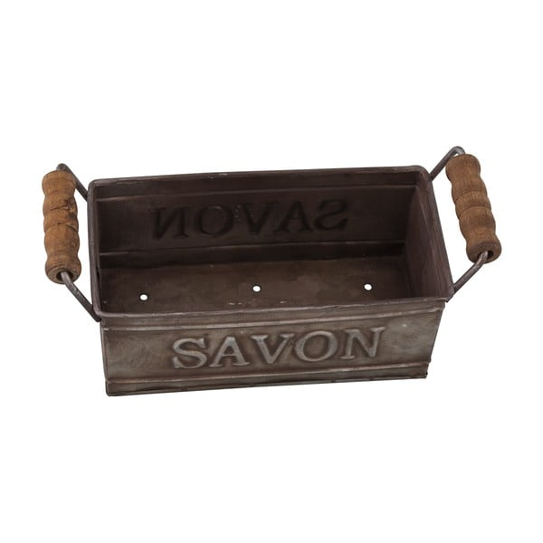 Tumši pelēks metāla ziepju dozators – Antic Line-image-2