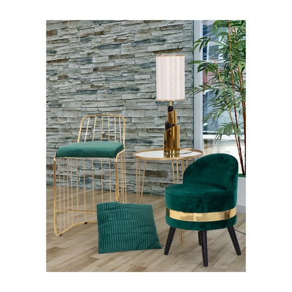 Smaragdzaļš Mauro Ferretti Verde spilvendrāna pārvalks-image-3