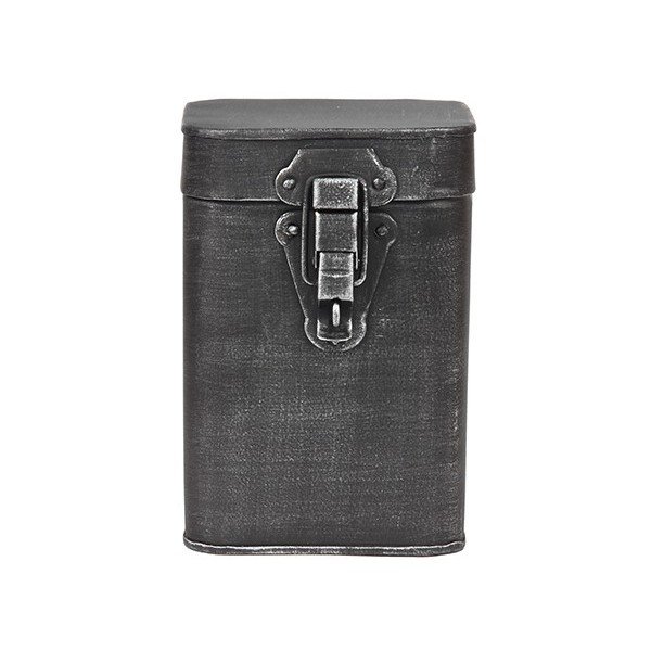 Melna metāla glabāšanas kaste LABEL51, augstums 17 cm-image-2
