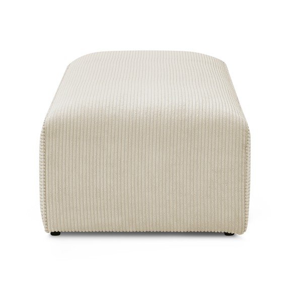 Bēšs velveta modulārais kāju soliņš Megeve – Bobochic Paris-image-3