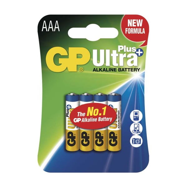 4 sārmu baterijas komplektā GP Ultra Plus AAA - EMOS