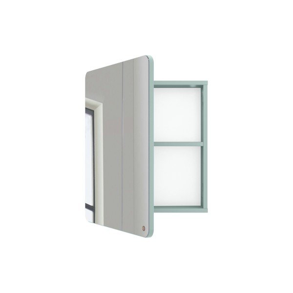 Piparmētru zaļš piekarams/ar spoguli vannas istabas skapis 50x58 cm Color Bath – Tom Tailor-image-2