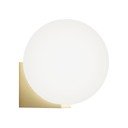 Zelta krāsas sienas lampa ø 15 cm Obi – SULION
