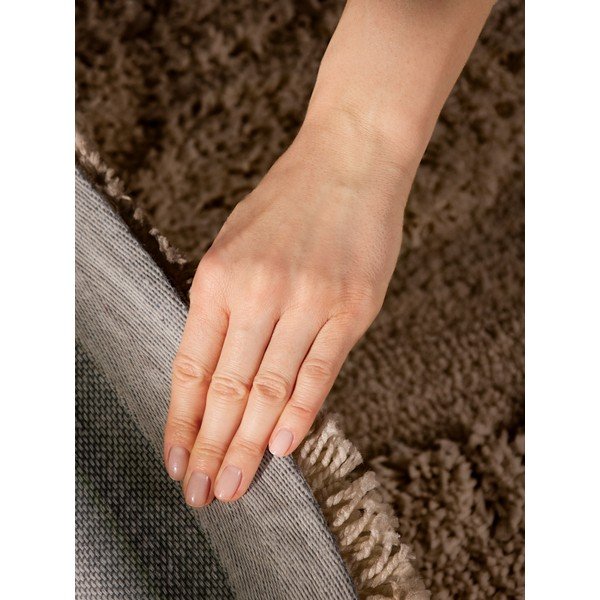 Brūns ar rokām darināts apaļš paklājs ø 160 cm Lambeth Jasper – Ted Baker-image-4