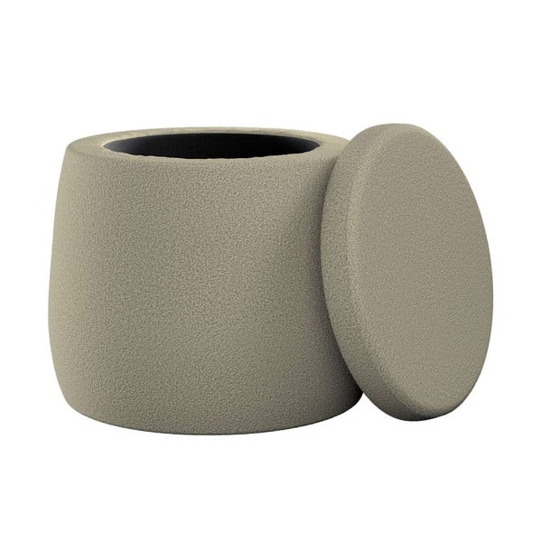 Bēšs bērnu pufs Boucle – Yellow Tipi-image-1