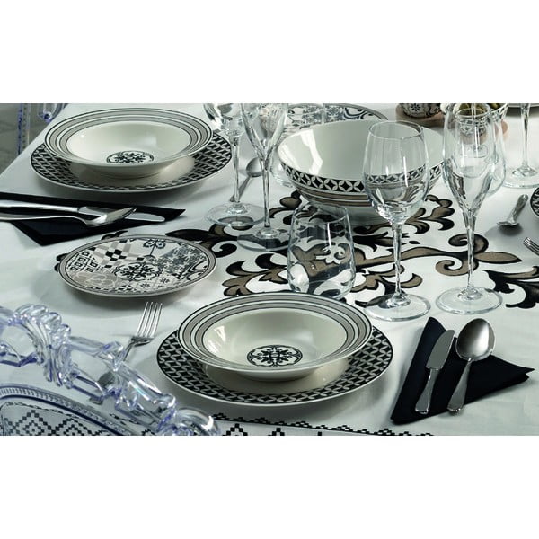 18 daļīgs porcelāna šķīvju komplekts Brandani Alhambra-image-1