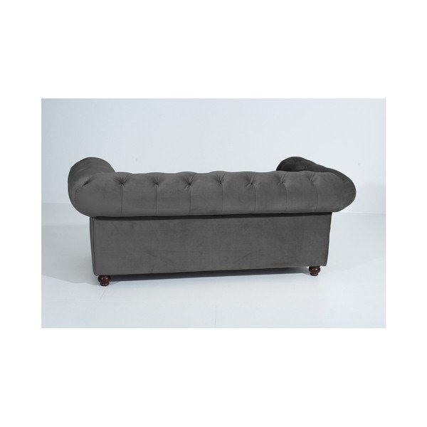 Antracīta pelēks dīvāns Max Winzer Orleans Velvet, 196 cm-image-3