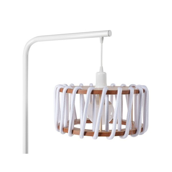 Stāvlampa ar baltu konstrukciju un nelielu baltu abažūru EMKO Macaron-image-2