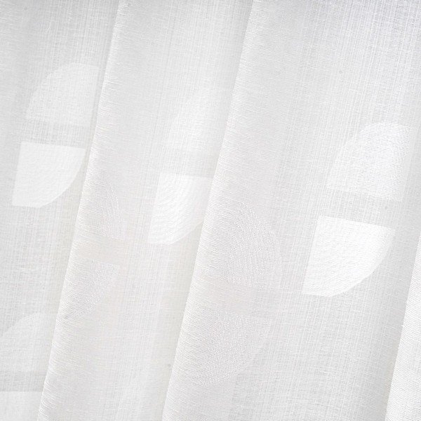 Balts žakarda aizkars 140x260 cm Mid Century – Casa Selección-image-4