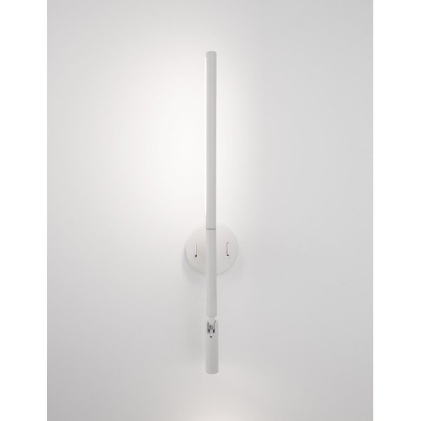 Matēti balta alumīnija LED sienas lampa ar saliekamu konstrukciju Handy – Nova Luce-image-2