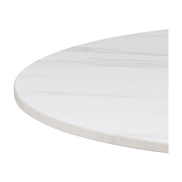 Balts apaļš žurnālgaldiņš ar keramikas virsmu ø 60 cm Malta – Actona-image-3