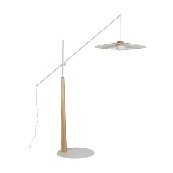 Balta/dabīga toņa stāvlampa (augstums 200 cm) Belle – Zuiver