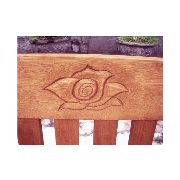 Brūns masīvkoka dārza sols Harland – Garden Pleasure-image-1