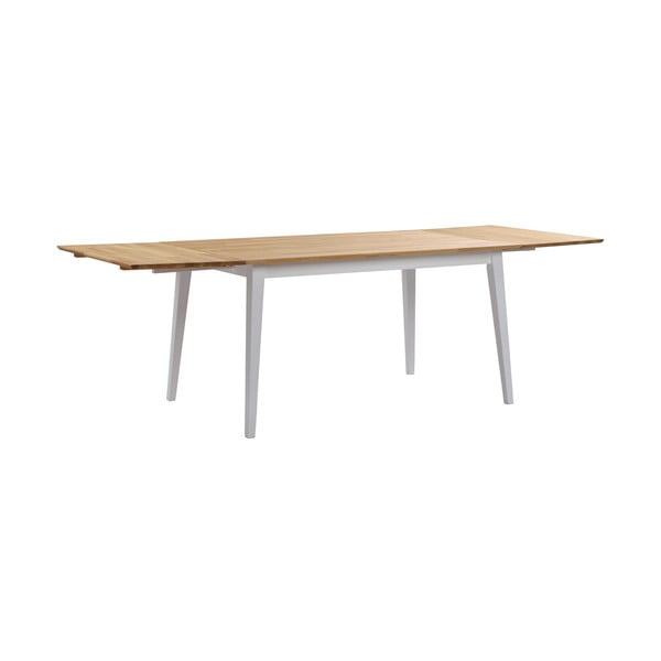 Ozolkoka ēdamgalds ar baltām kājām Rowico Mimi, 140 x 90 cm-image-1