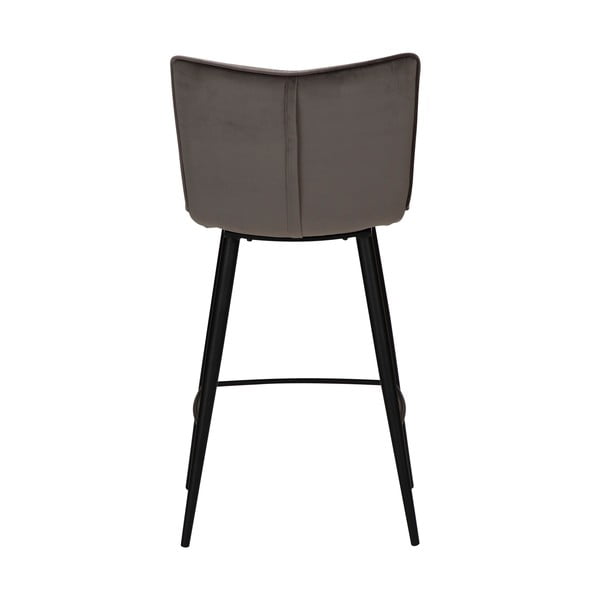 Pelēks samta bāra krēsls DAN-FORM Denmark Join, augstums 93 cm-image-4