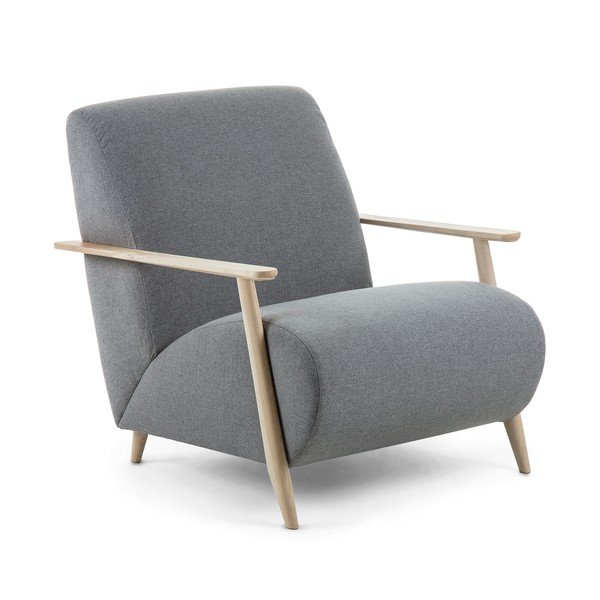 Pelēks atpūtas krēsls Meghan – Kave Home-image-2