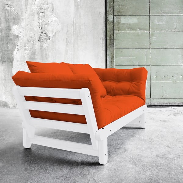 Dīvāns gulta Karup Beat White/Orange-image-3