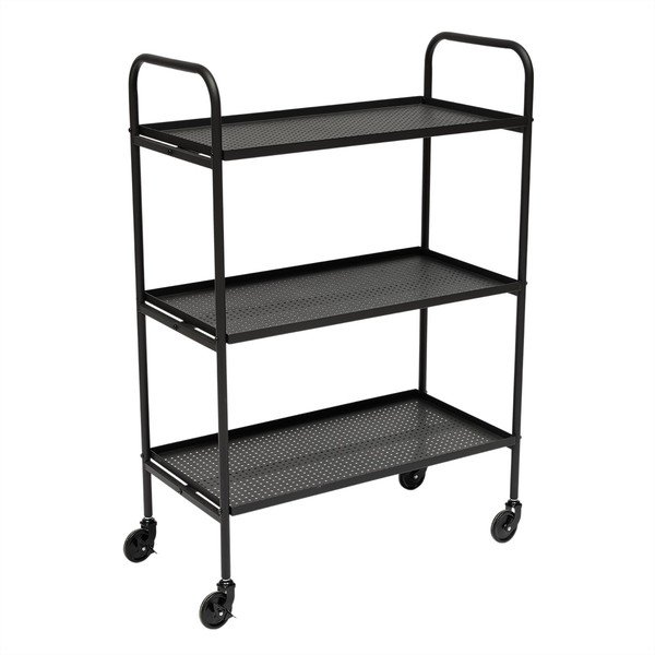 Tērauda servēšanas galdiņš uz riteņiem 37,5x75 cm Maki – OYOY Living Design
