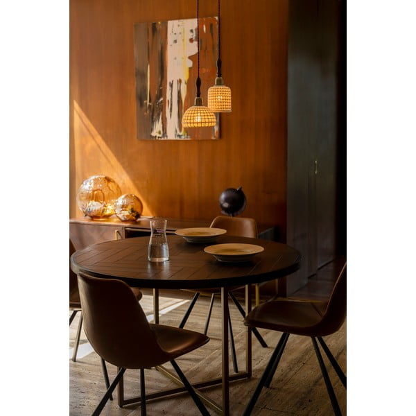 Apaļš ēdamgalds ar akācijas koka imitāciju ø 120 cm Class – Dutchbone-image-3