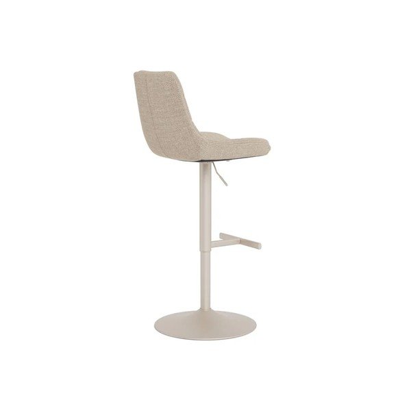 Bēši polsterēti bāra krēsli ar regulējamu augstumu/grozāmi (2 gab.) (sēdekļa augstums 65 cm) Adisa – Actona-image-4