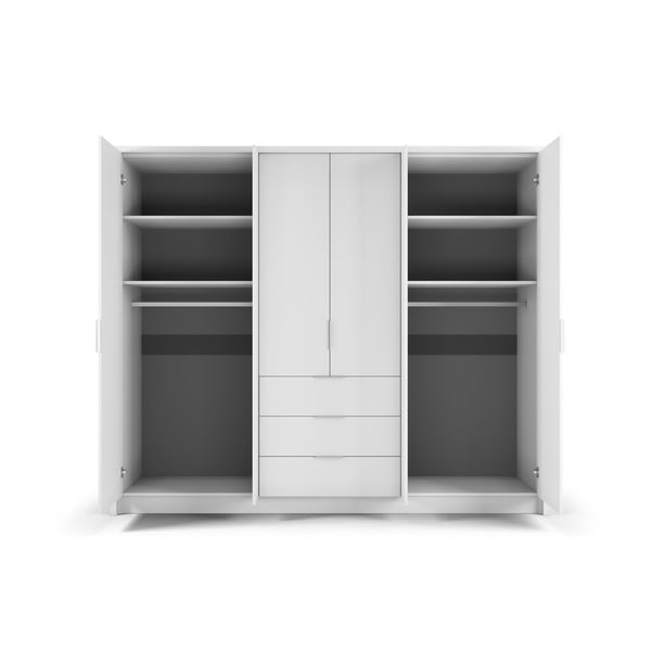 Balts skapis 255x217 cm Wells – Cosmopolitan Design-image-3