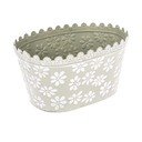 Zaļš metāla puķupods Dakls Daisy, augstums 14,5 cm