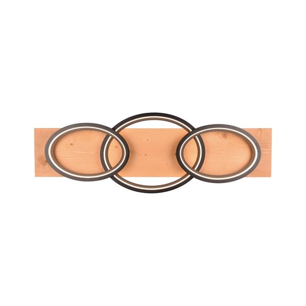 Melna/brūna LED griestu lampa ar regulējamu spilgtumu 33x97 cm Barca – Trio-image-3