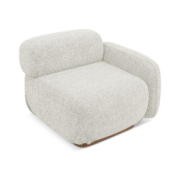 Krēmkrāsas modulārā dīvāna daļa (ar labo stūri) Ailani – Makamii-image-2