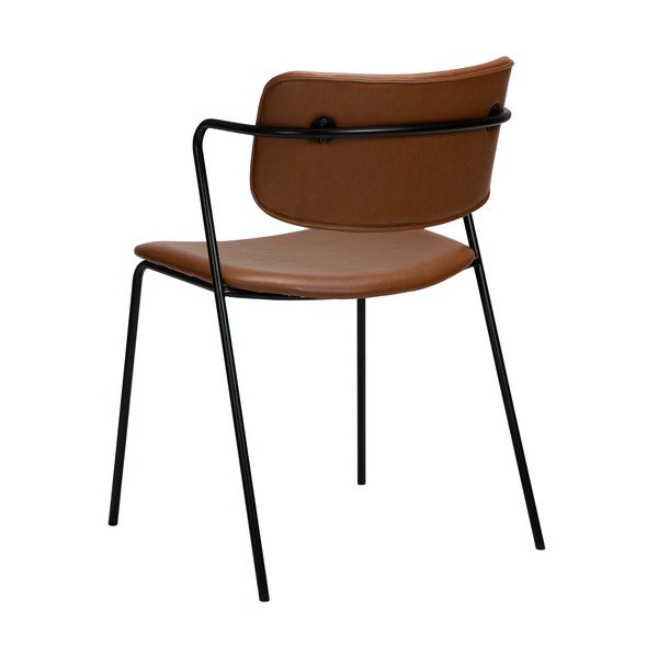 Brūns mākslīgās ādas krēsls DAN-FORM Denmark Zed-image-3