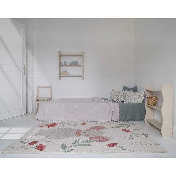 Krēmkrāsas bērnu paklājs 120x170 cm Poly – Nattiot-image-2