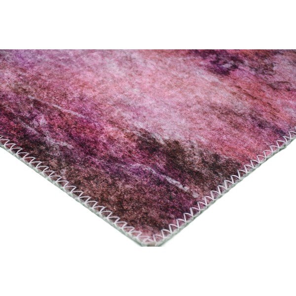 Balts/rozā mazgājams paklājs 80x150 cm – Vitaus-image-2