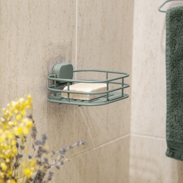 Piparmētru zaļš metāla pašturošs ziepju trauks Grena – Compactor-image-1