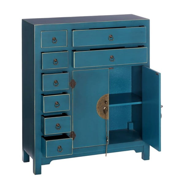 Zila augsta kumode 73x90 cm Oriente – Ixia-image-2