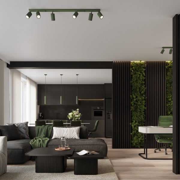 Zaļa piekaramā lampa Gleam – Sollux-image-1