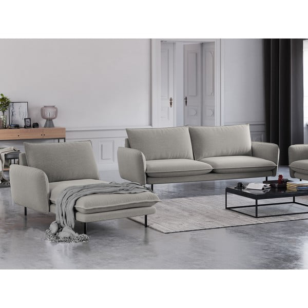 Gaiši pelēks zvilnis Cosmopolitan Design Vienna, kreisais stūris-image-1