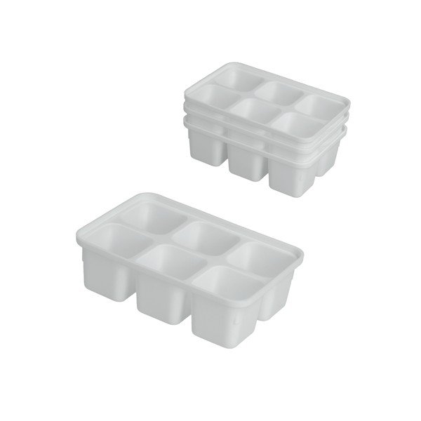 4 baltu ledus veidņu komplekts Metaltex Ice Cube-image-1