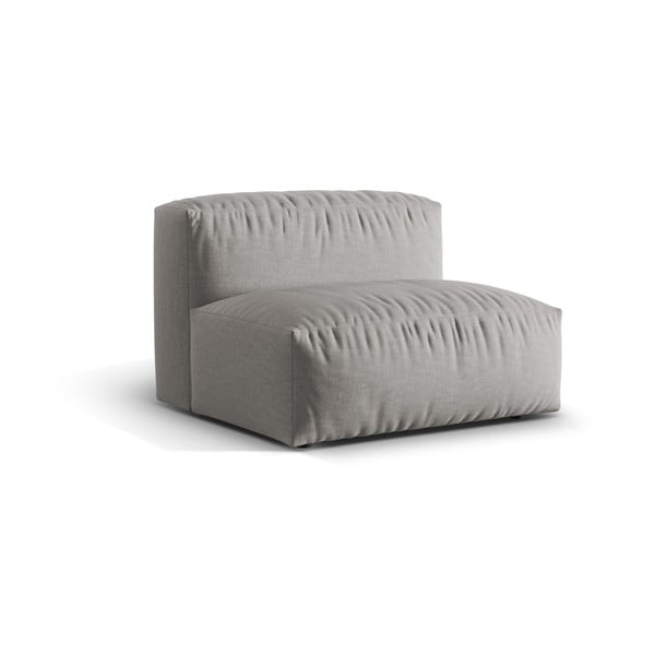 Gaiši pelēka modulārā dīvāna daļa (vidējā moduļa) Martina – Micadoni Home-image-1