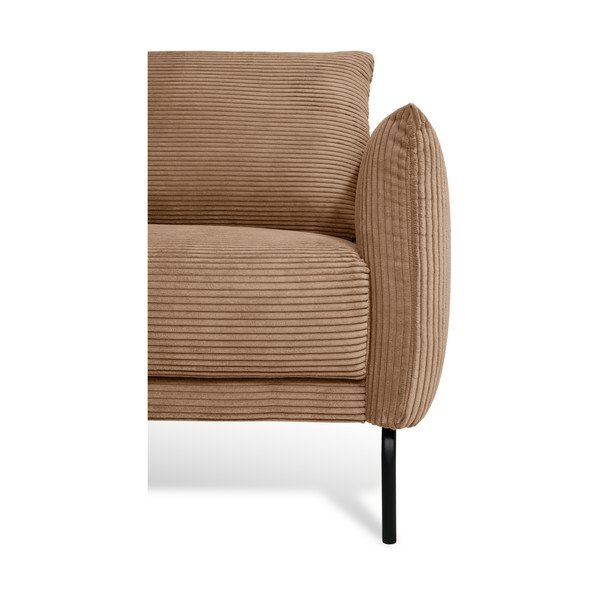 Gaiši brūns velveta dīvāns 212 cm Venray – Scandic-image-3