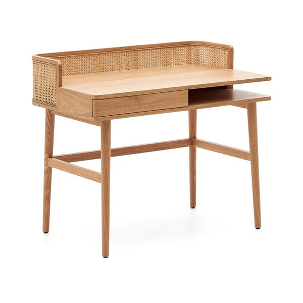 Darba galds ar oškoka imitāciju 62x105 cm Araxi – Kave Home